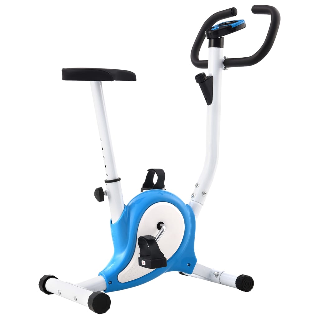 Berkfield Exercise Bike with Belt Resistance Blue