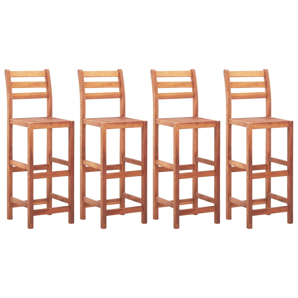Berkfield Bar Chairs 4 pcs Solid Acacia Wood