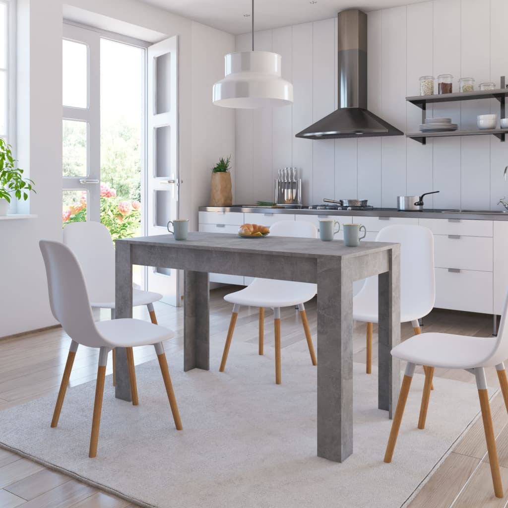 Berkfield Dining Table Concrete Grey 120x60x76 cm Engineered Wood