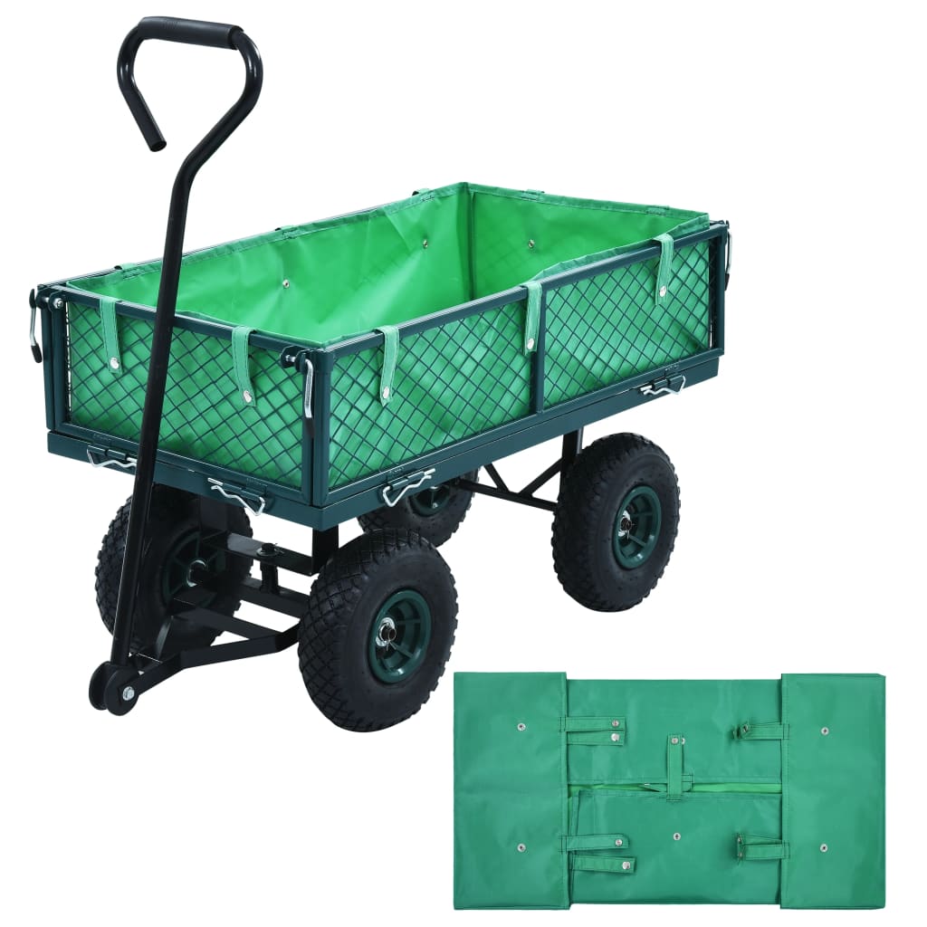 Berkfield Garden Cart Liner Green Fabric