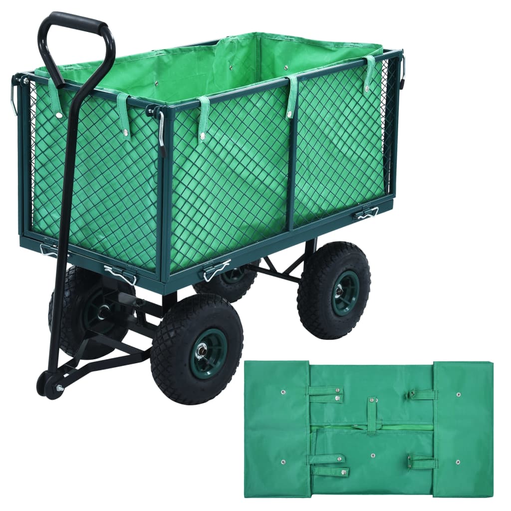 Berkfield Garden Cart Liner Green Fabric