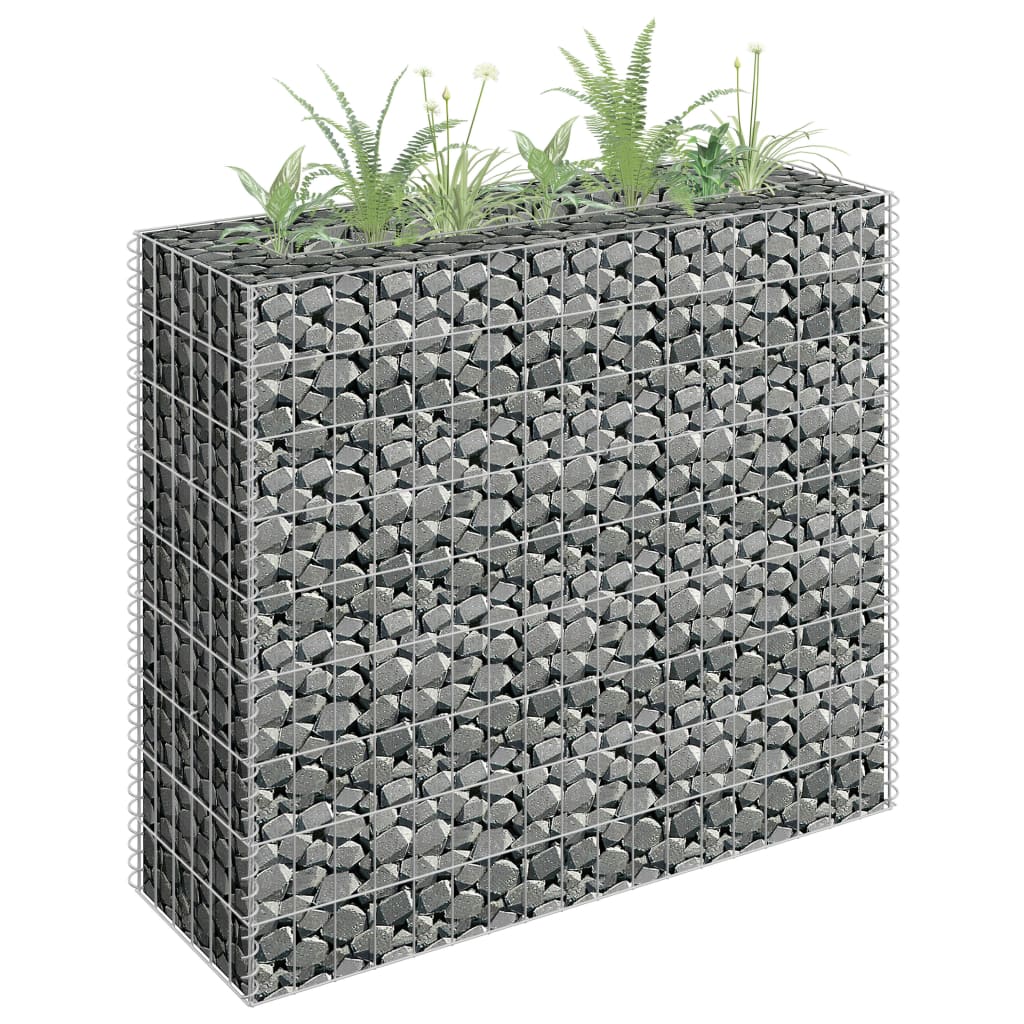 Berkfield Gabion Raised Bed Galvanised Steel 90x30x90 cm