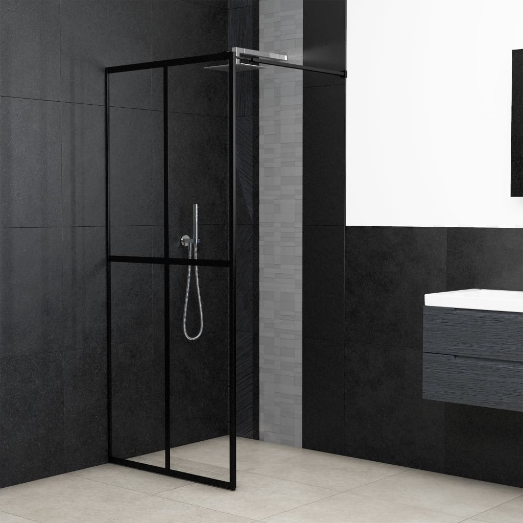 Berkfield Walk-in Shower Screen Clear Tempered Glass 118x190 cm