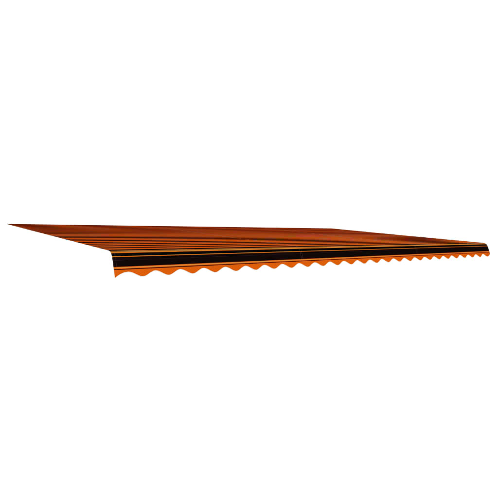 Berkfield Awning Top Sunshade Canvas Orange and Brown 600x300 cm