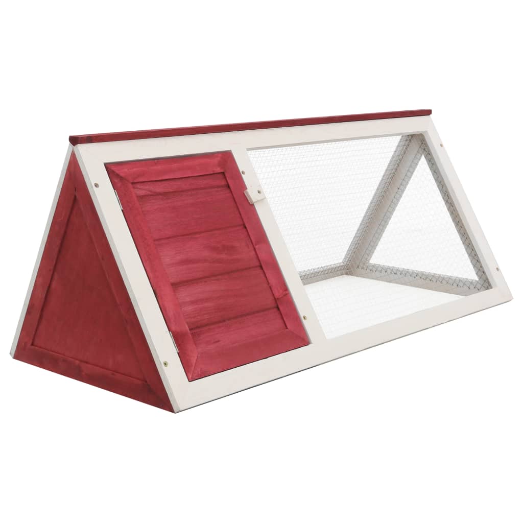 Berkfield Animal Rabbit Cage Red Wood
