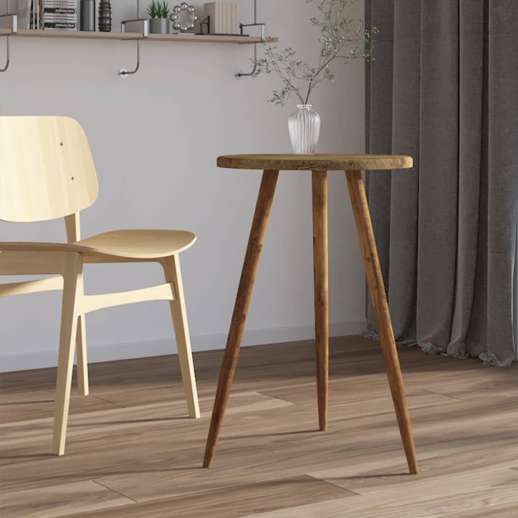 Berkfield Bistro Table Dark Brown ??50x76 cm MDF and Iron