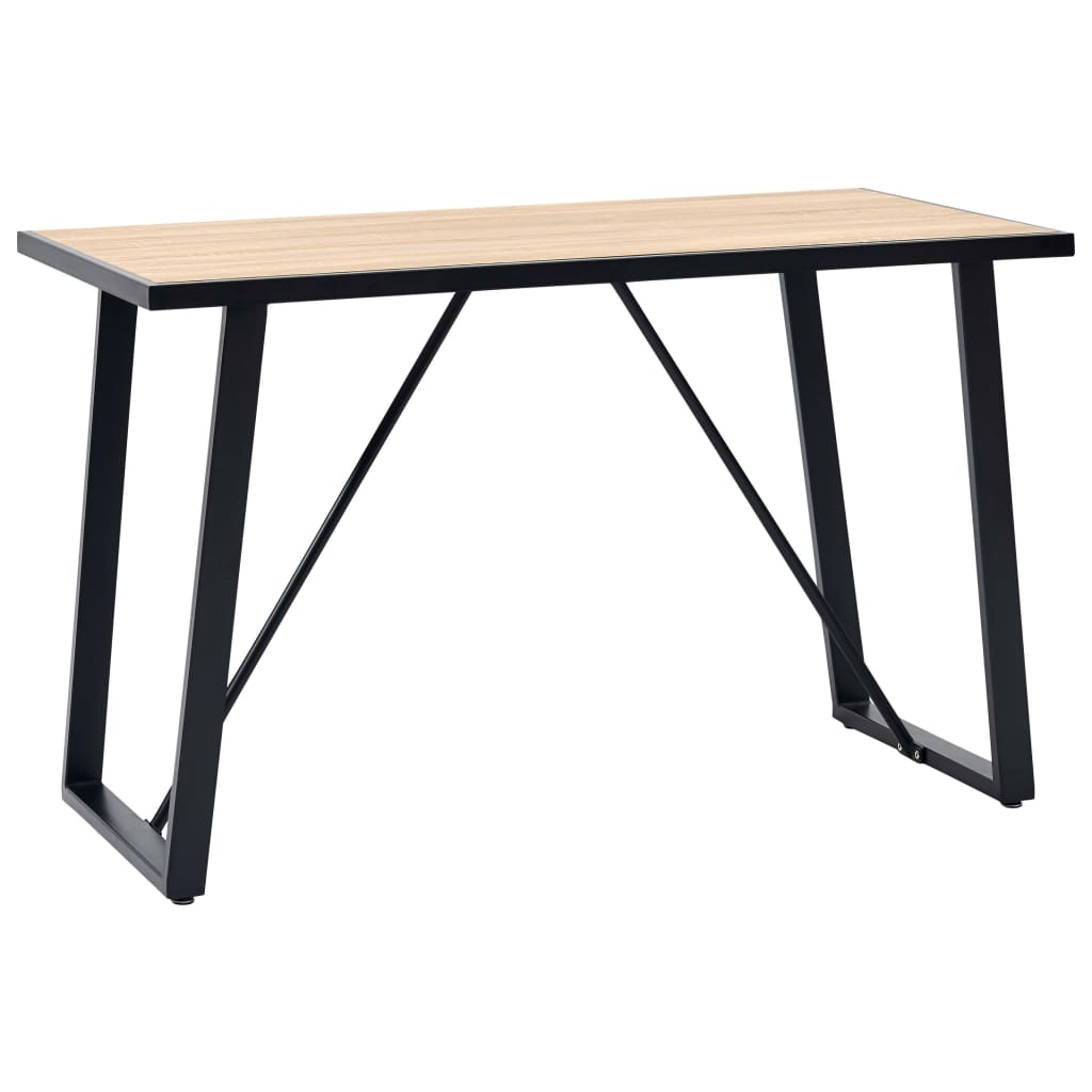 Berkfield Dining Table Oak 120x60x75 cm MDF