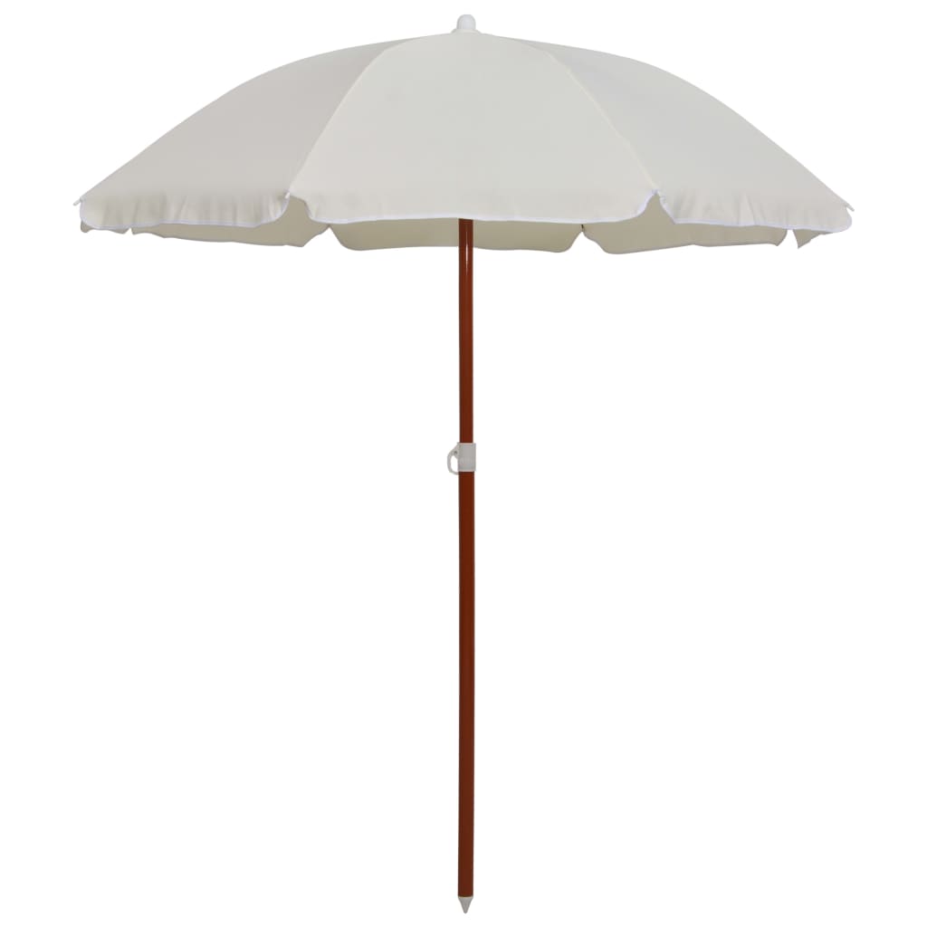 Berkfield Parasol with Steel Pole 180 cm Sand
