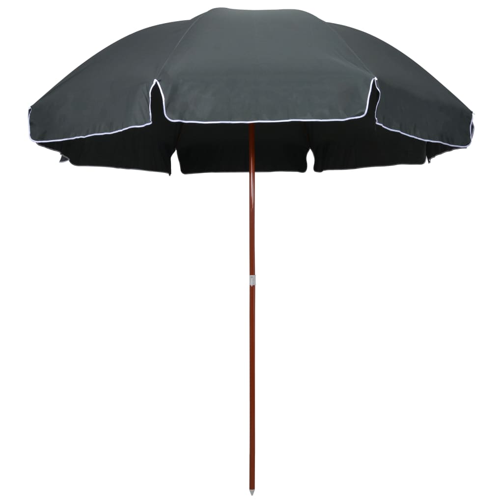 Berkfield Parasol with Steel Pole 300 cm Anthracite