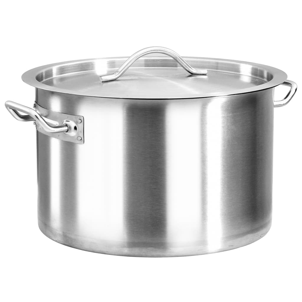 Berkfield Stock Pot 24 L 36x24 cm Stainless Steel