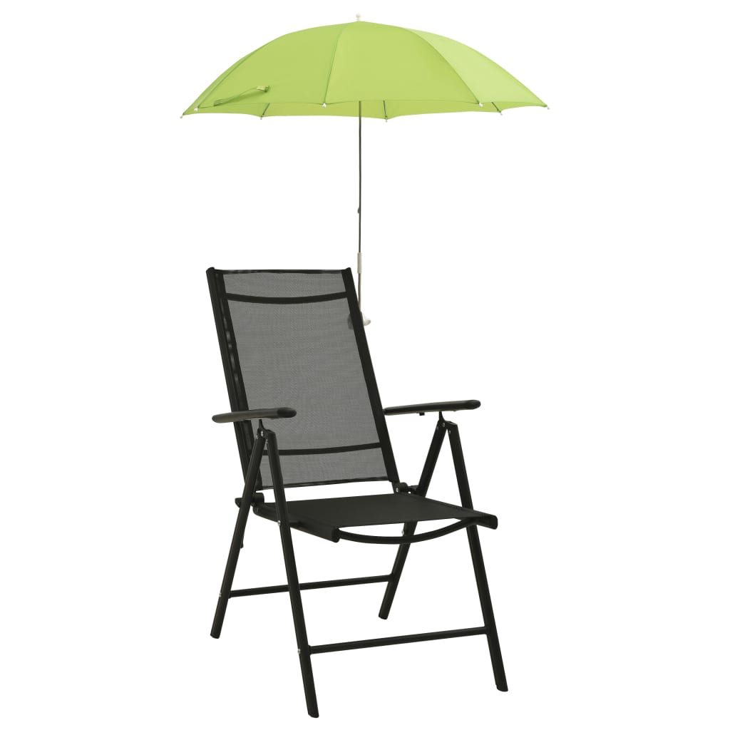 Berkfield Camping Chair Parasols 2 pcs Green 105 cm
