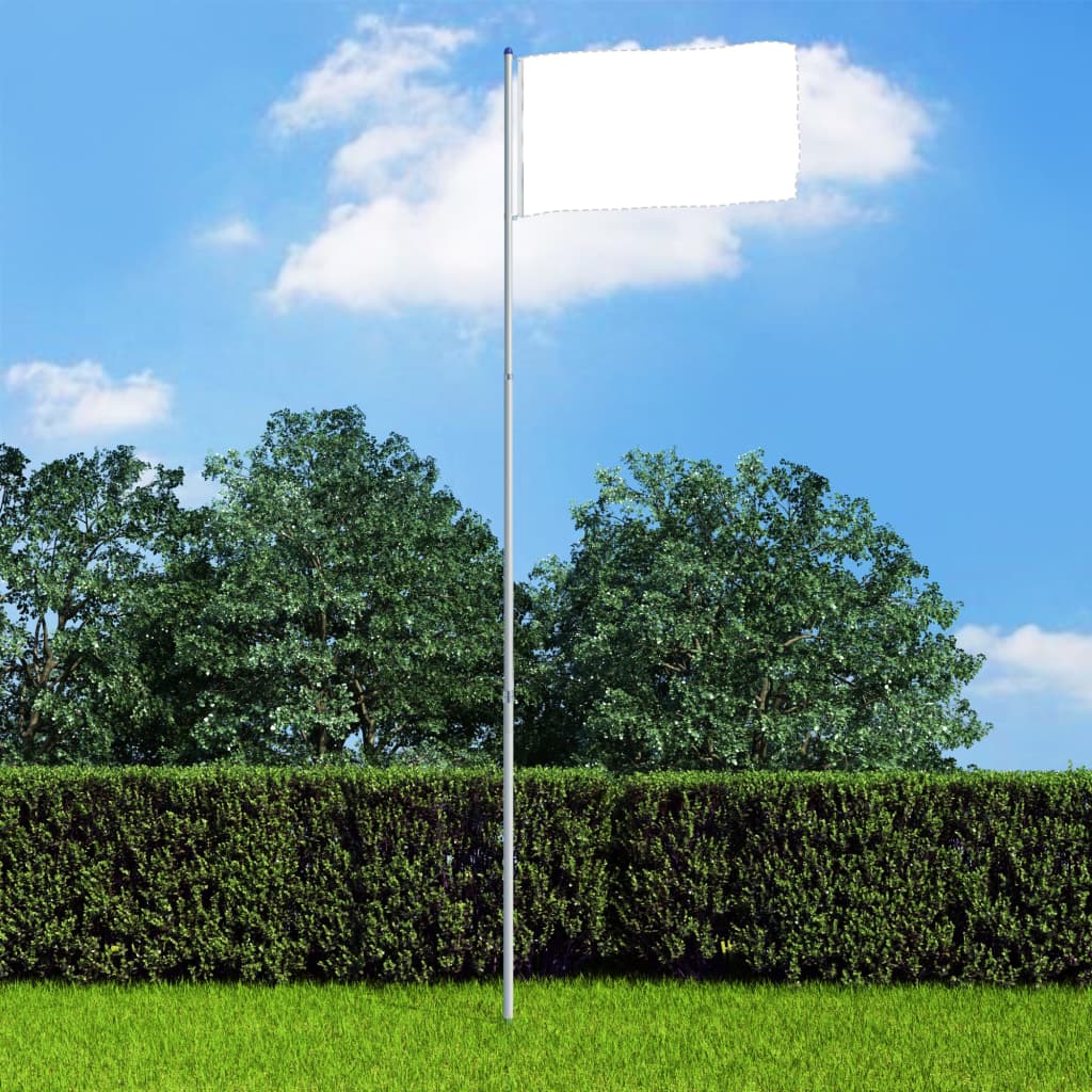 Berkfield Telescopic Flagpole Aluminium 6 m