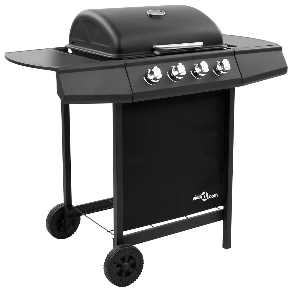 Berkfield Gas BBQ Grill with 4 Burners Black (FR/BE/IT/UK/NL only)