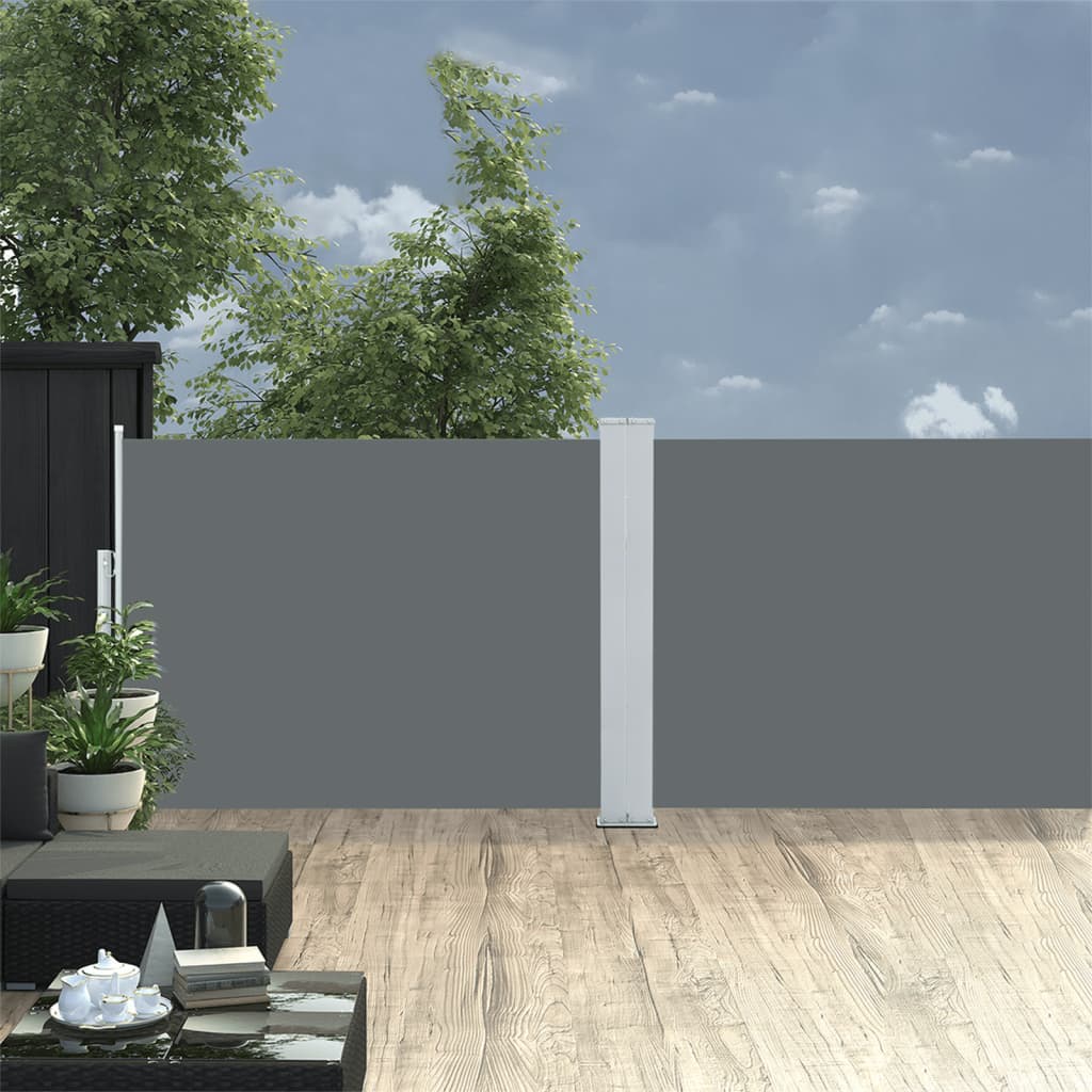 Berkfield Retractable Side Awning Anthracite 120x1000 cm