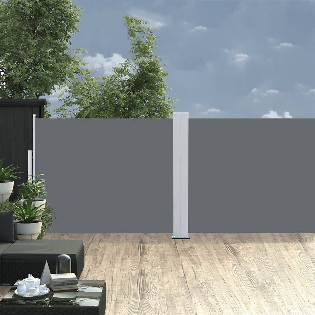 Berkfield Retractable Side Awning Anthracite 140x1000 cm