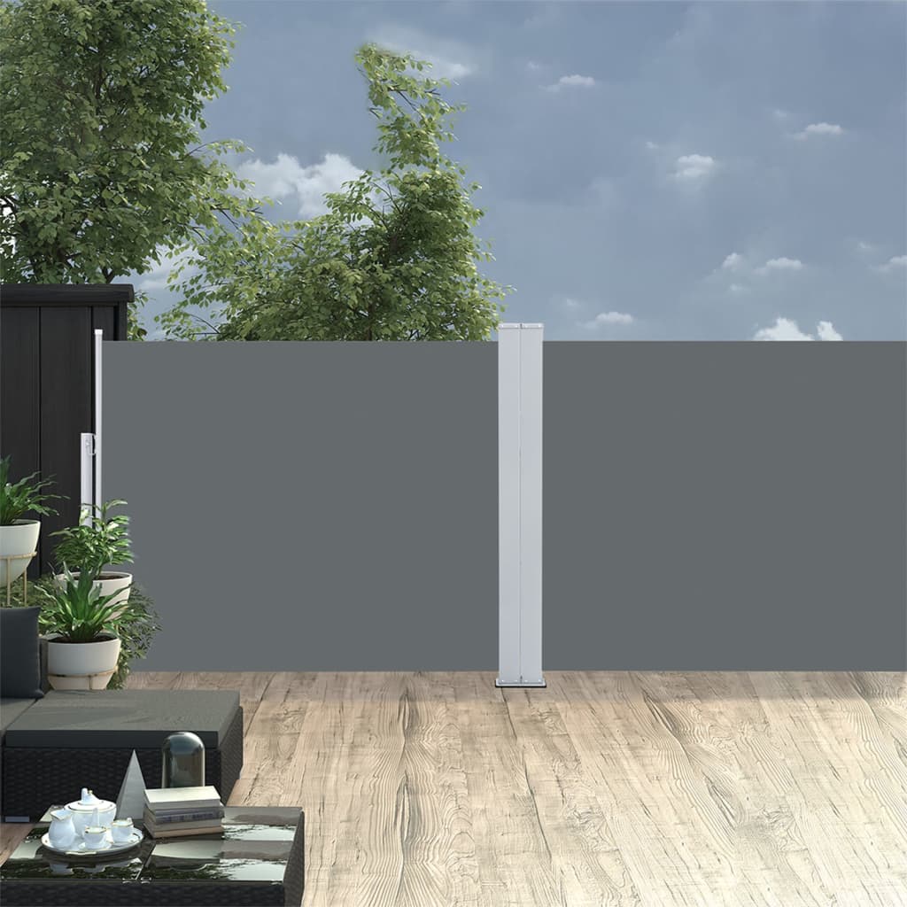 Berkfield Retractable Side Awning Anthracite 170x1000 cm
