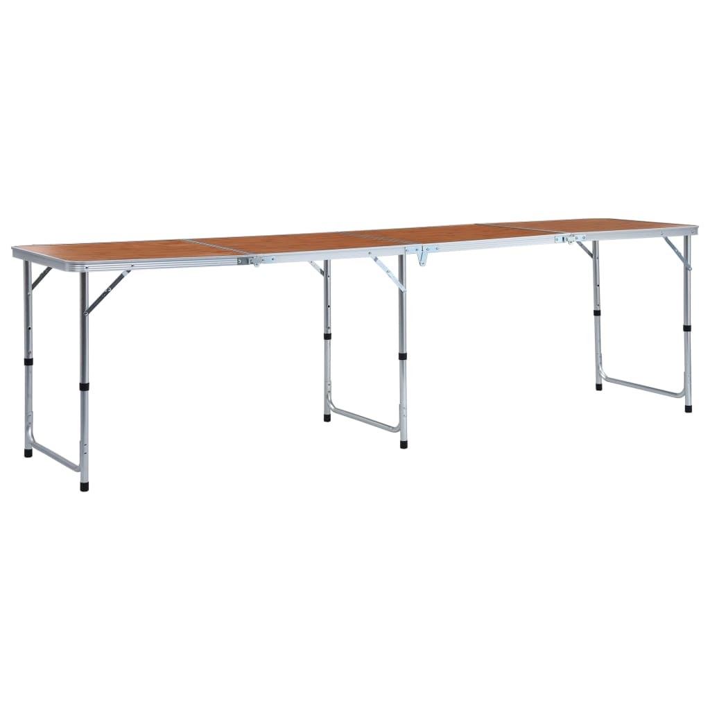 Berkfield Foldable Camping Table Aluminium 240x60 cm