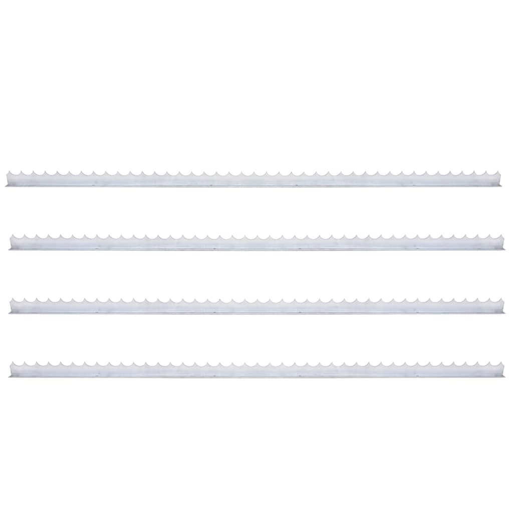 Berkfield Wall Spikes 4 pcs 1 m Galvanised Steel