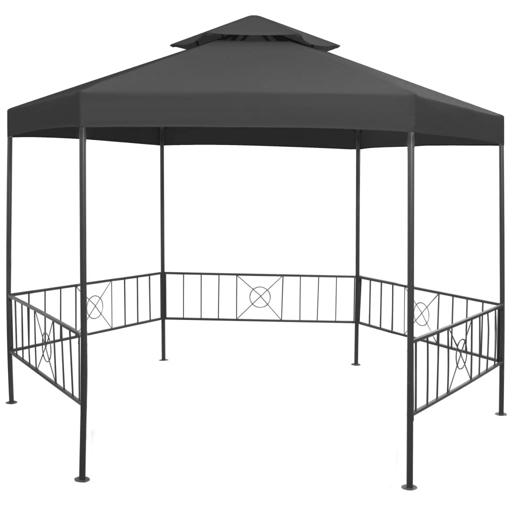 Berkfield Garden Gazebo 323x275x265 cm Anthracite