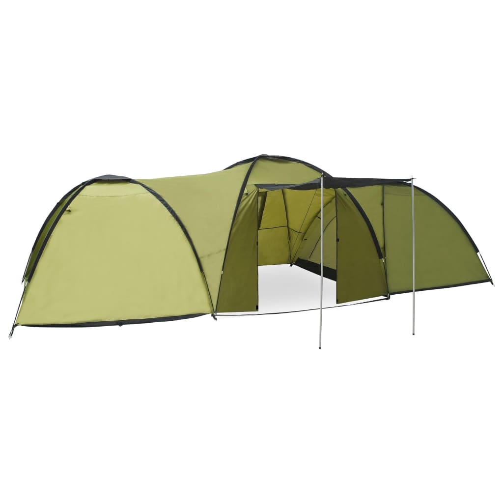 Berkfield Camping Igloo Tent 650x240x190cm 8 Person Green