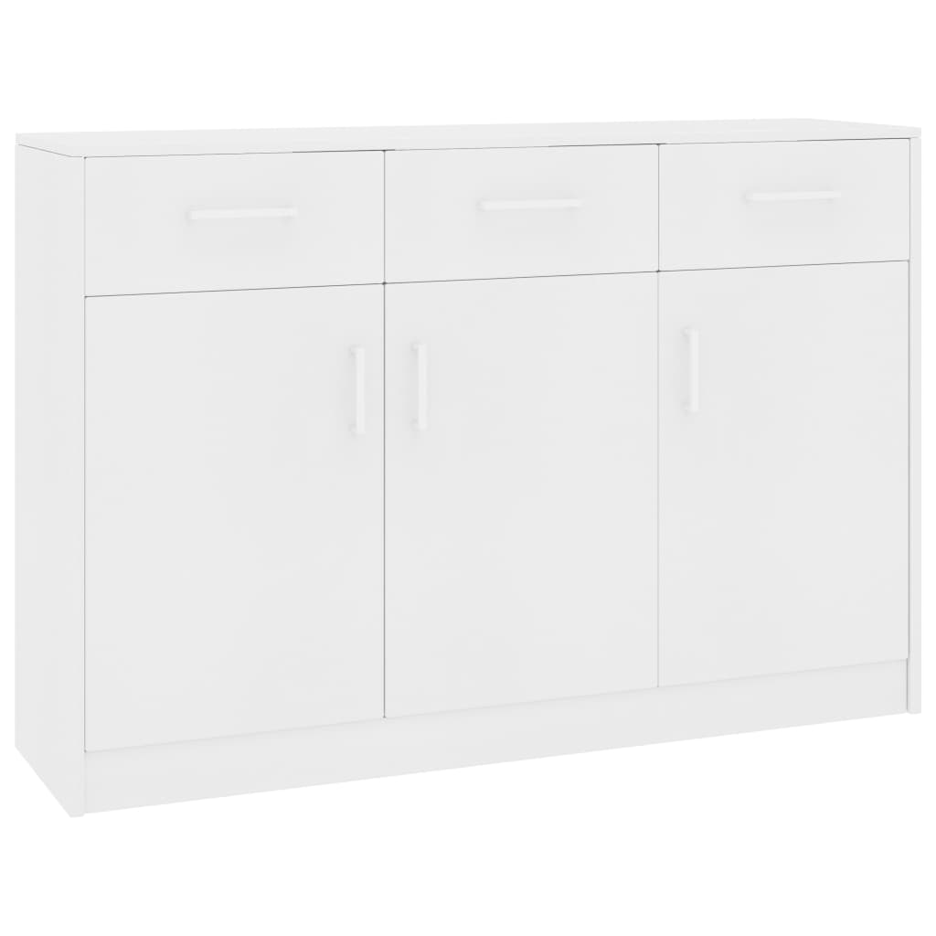 Berkfield Sideboard White 110x30x75 cm Engineered Wood