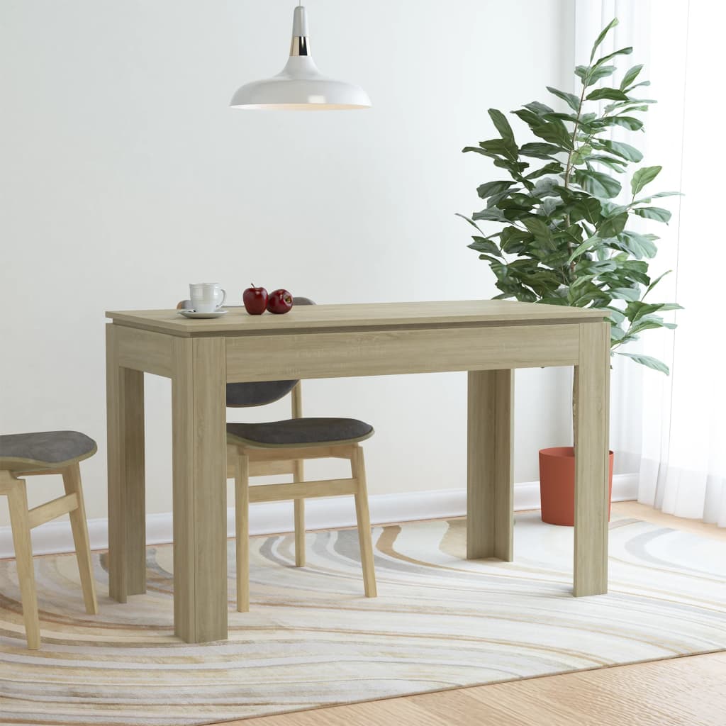 Berkfield Dining Table Sonoma Oak 120x60x76 cm Engineered Wood