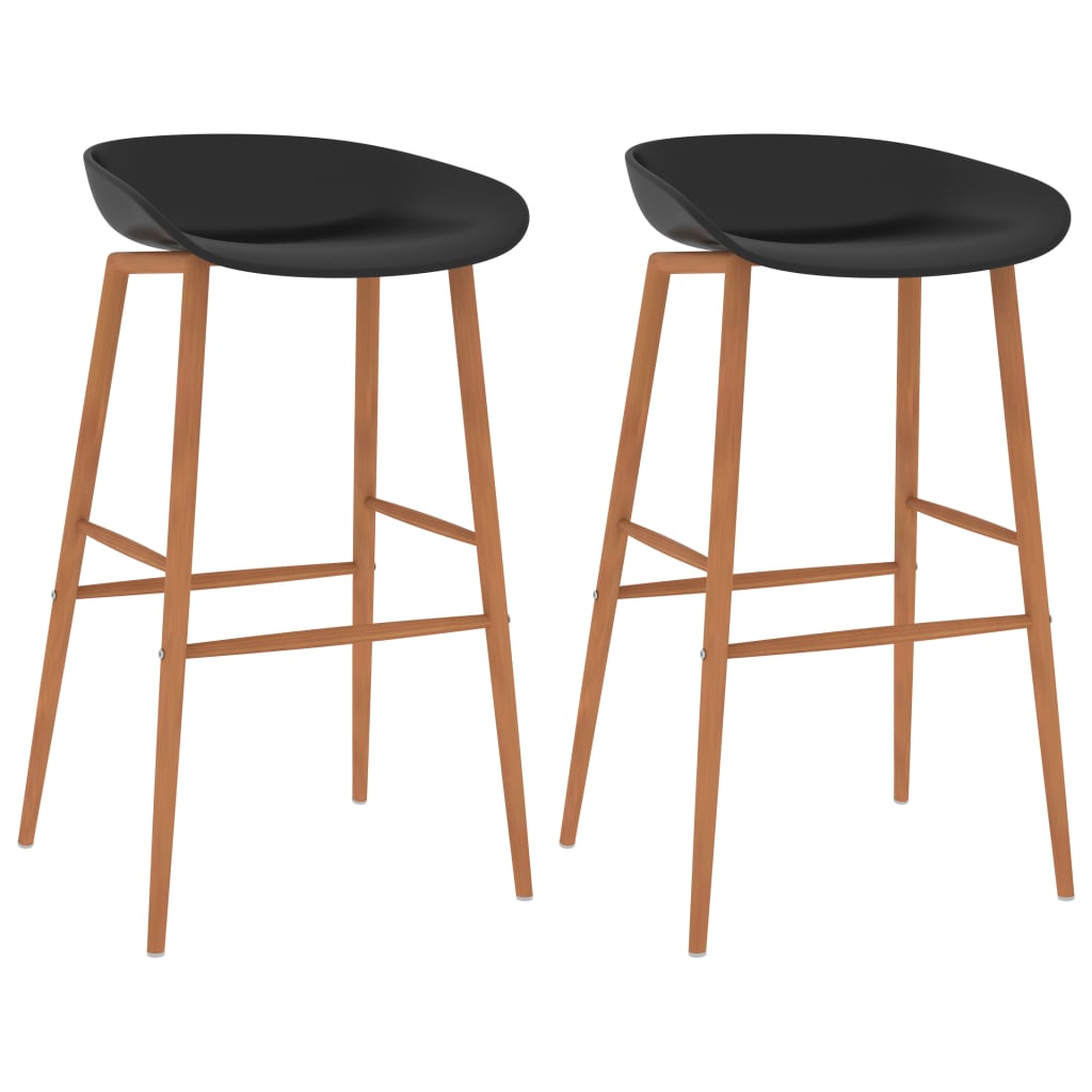 Berkfield Bar Chairs 2 pcs Black