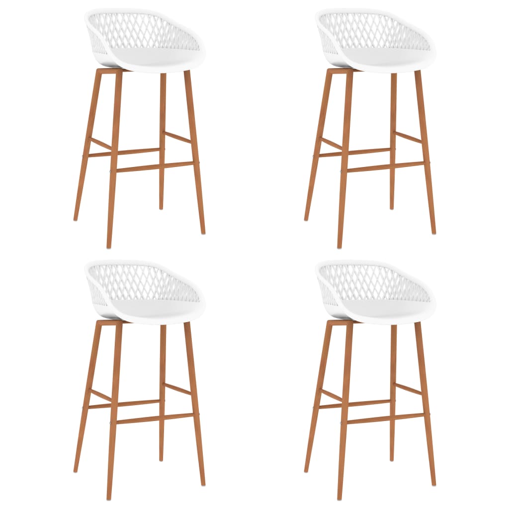 Berkfield Bar Chairs 4 pcs White