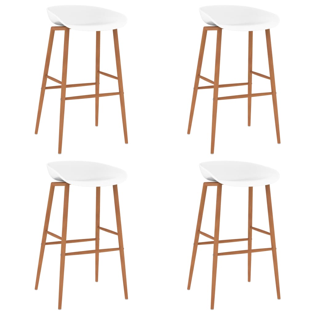 Berkfield Bar Chairs 4 pcs White