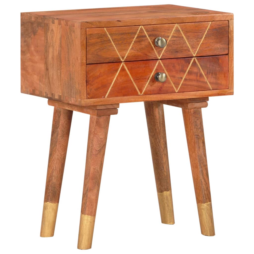 Berkfield Bedside Cabinet 43x30x58 cm Solid Mango Wood