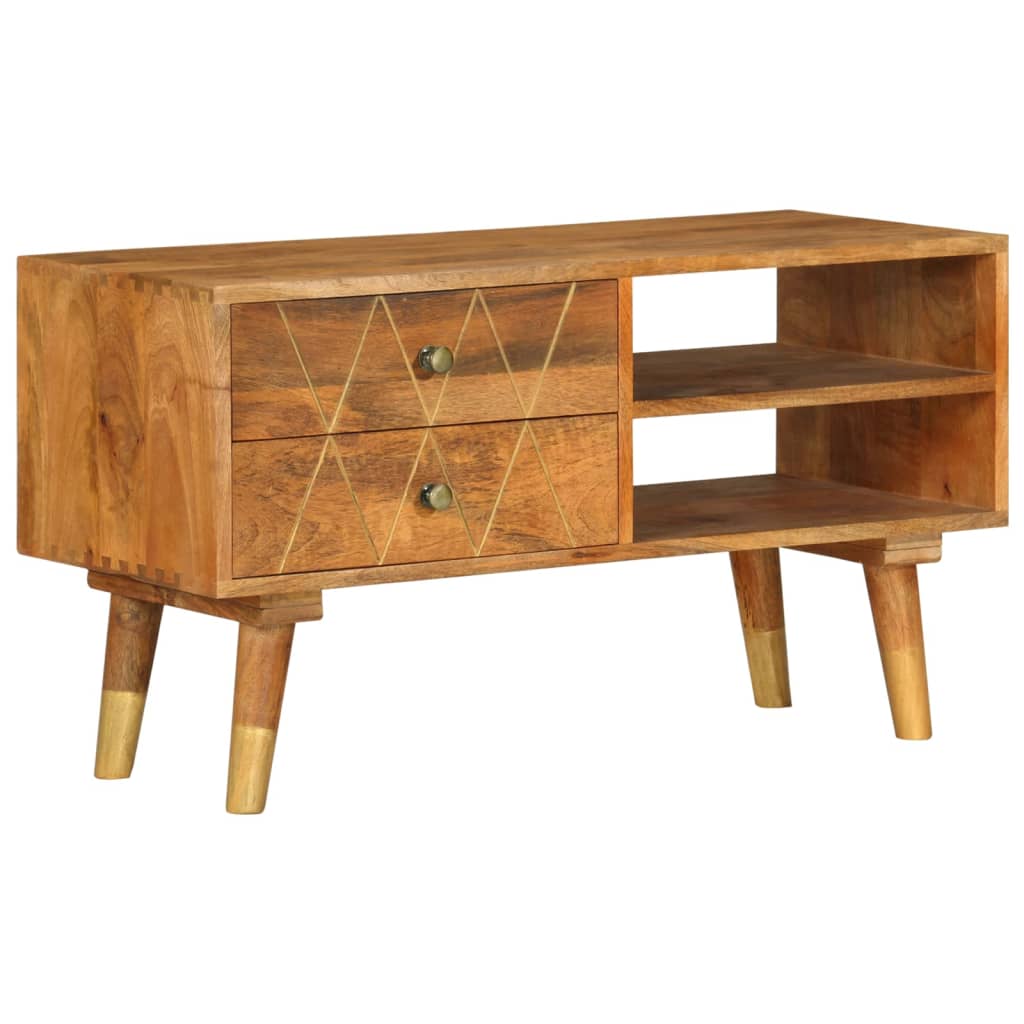 Berkfield TV Cabinet 85x35x47 cm Solid Mango Wood