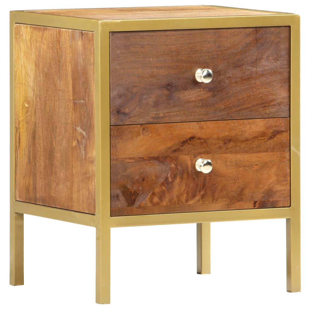 Berkfield Bedside Cabinet 40x35x50 cm Solid Mango Wood