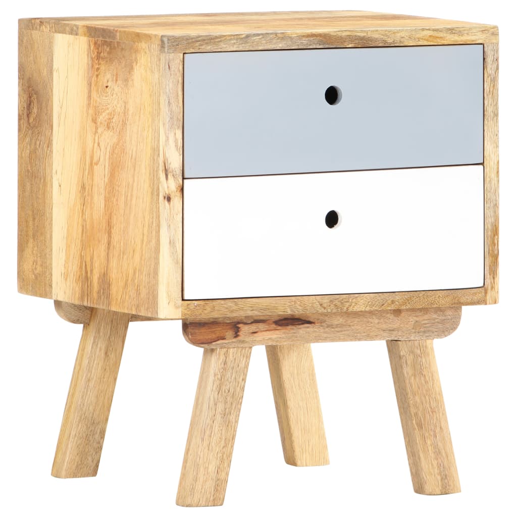 Berkfield Bedside Cabinet 40x35x50 cm Solid Mango Wood