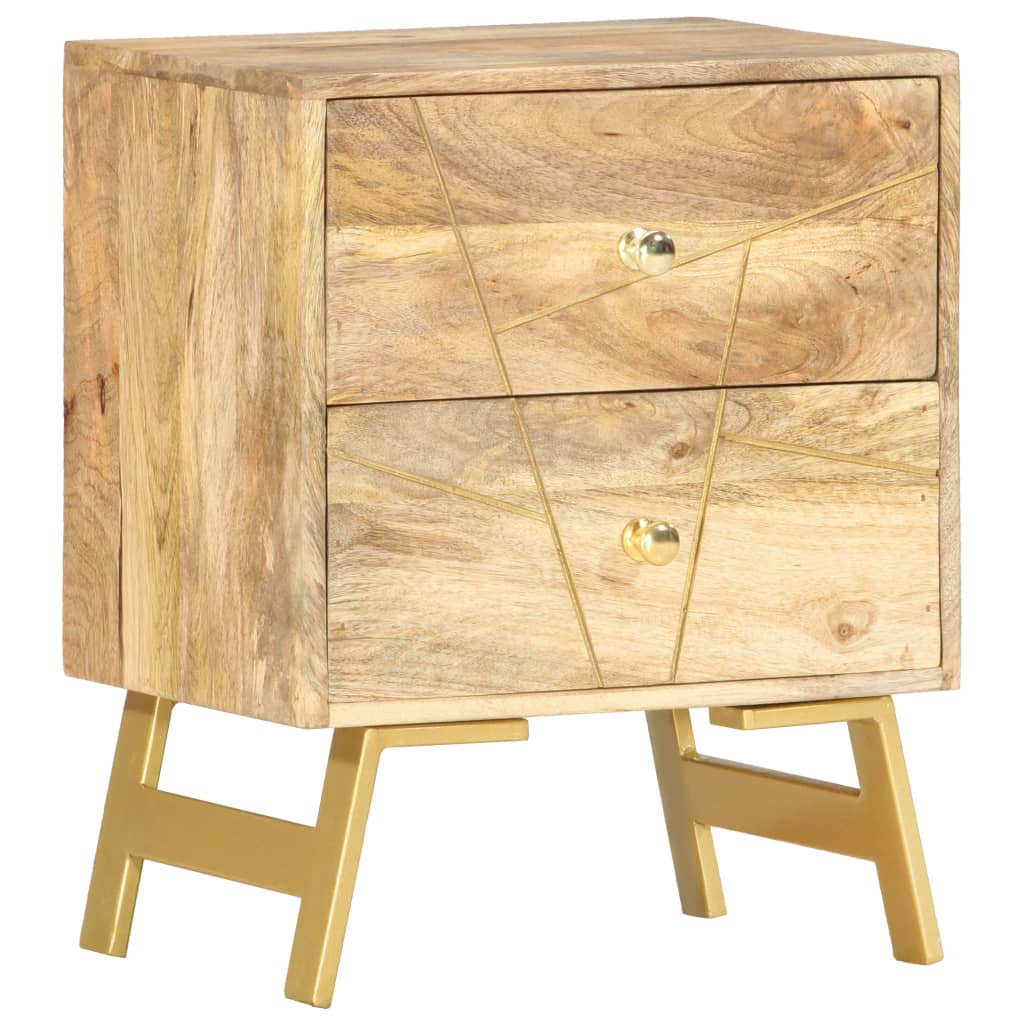 Berkfield Bedside Cabinet 40x30x50 cm Solid Mango Wood