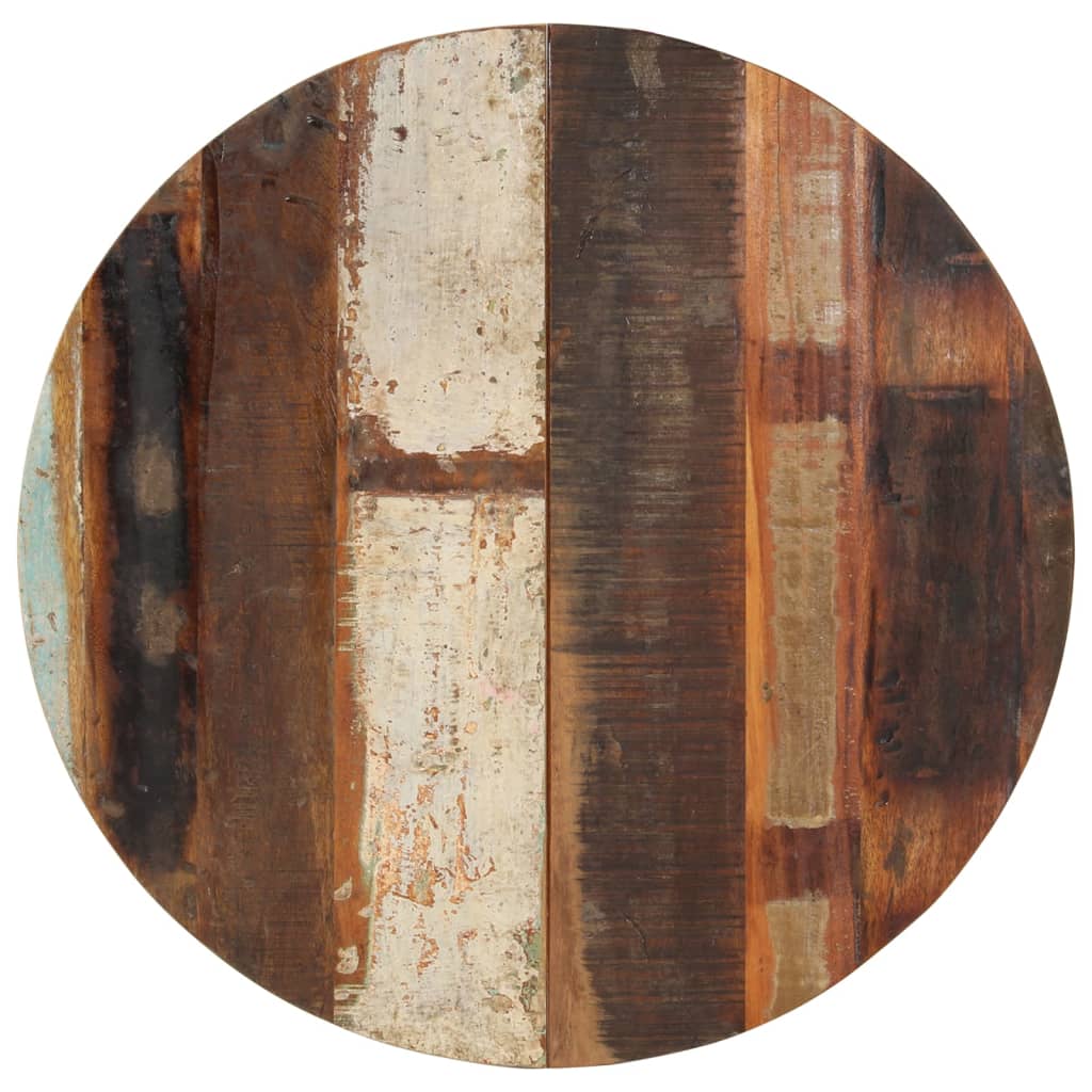 Berkfield Round Table Top 70 cm 15-16 mm Solid Reclaimed Wood