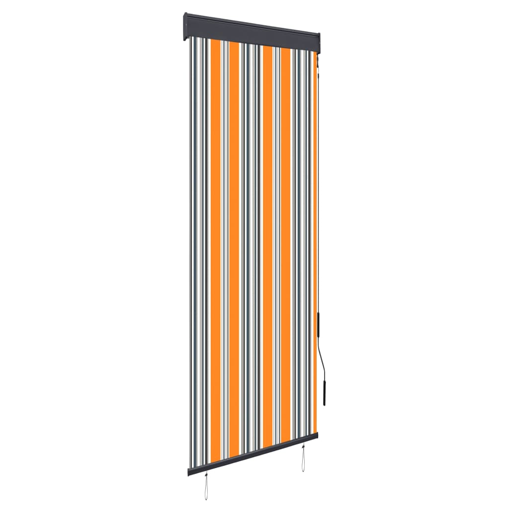 Berkfield Outdoor Roller Blind 60x250 cm Yellow and Blue