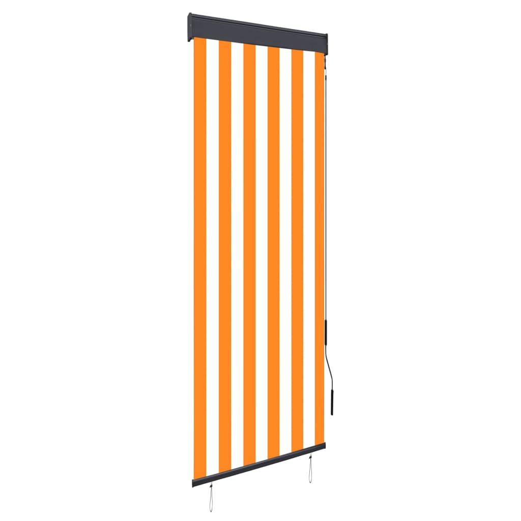 Berkfield Outdoor Roller Blind 60x250 cm White and Orange