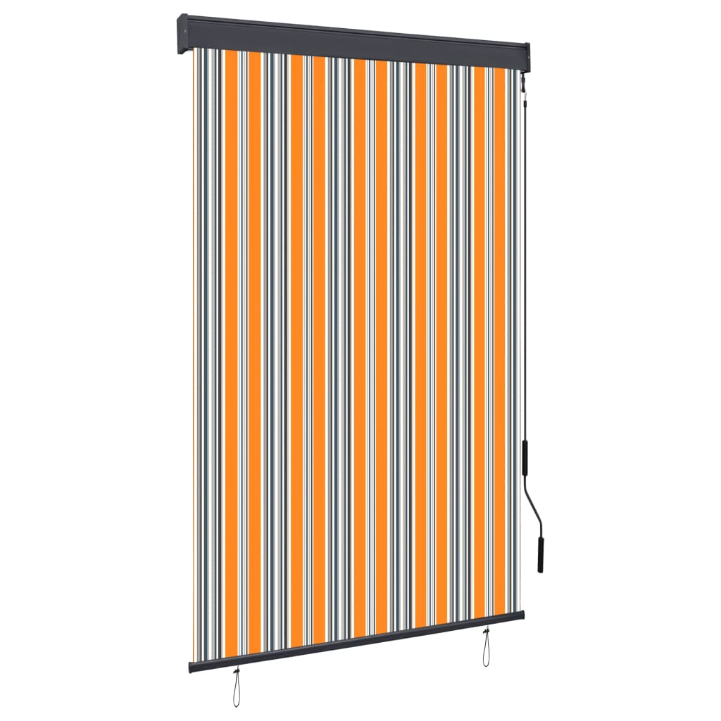 Berkfield Outdoor Roller Blind 120x250 cm Yellow and Blue