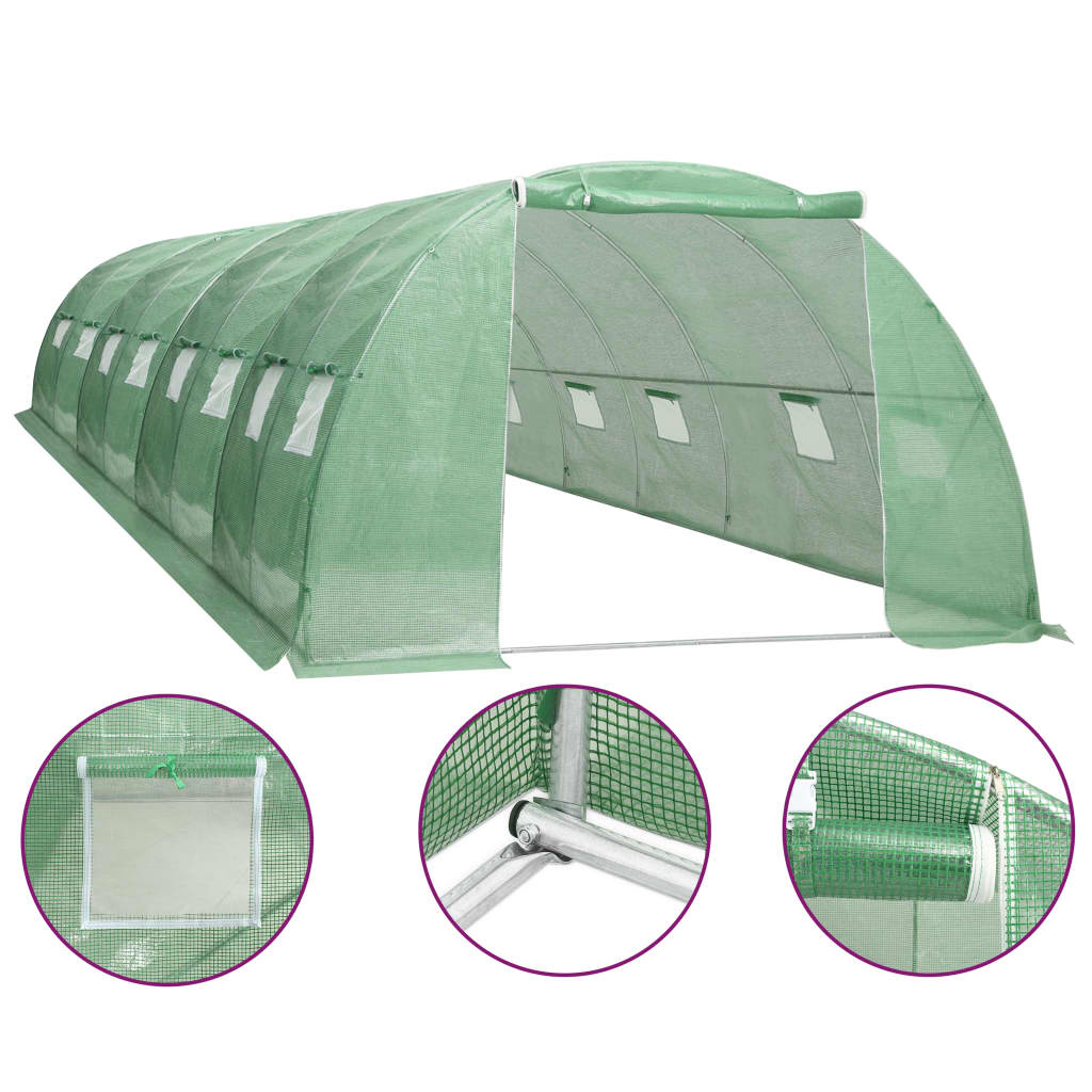 Berkfield Greenhouse 32 m�__ 8x4x2 m