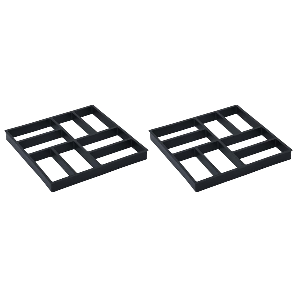 Berkfield Pavement Moulds 2 pcs 40x40x4 cm Plastic
