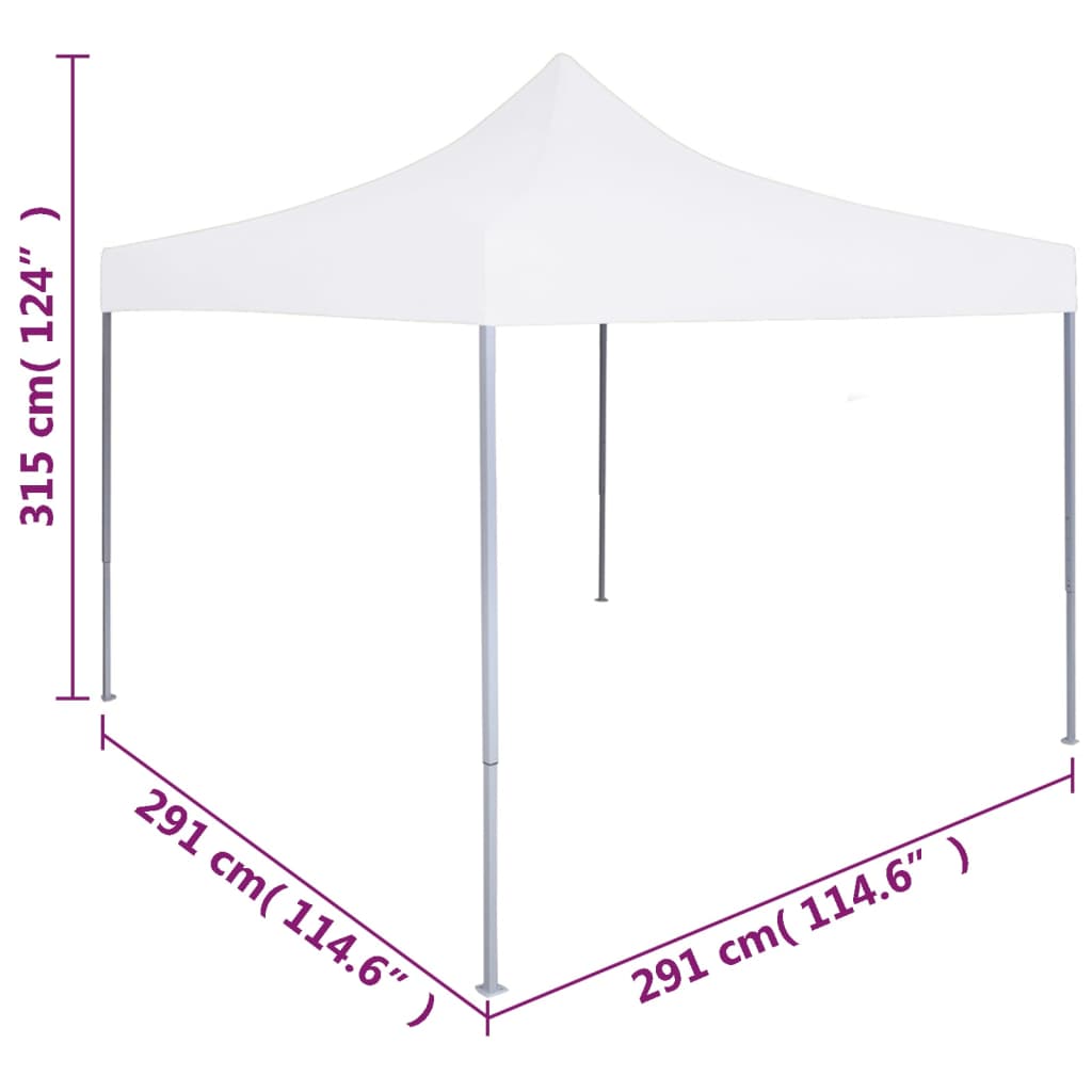 Berkfield Professional Folding Party Tent 3x3 m Steel White