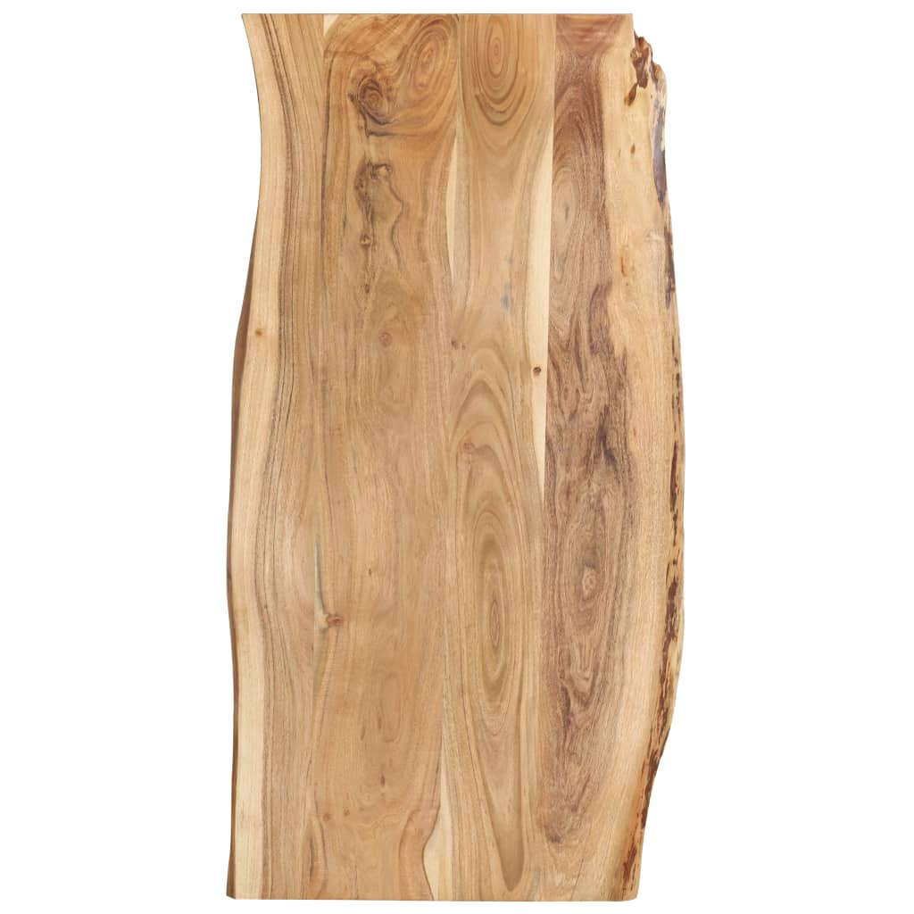 Berkfield Table Top Solid Acacia Wood 118x(50-60)x2.5 cm
