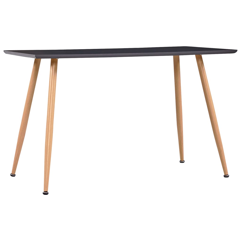 Berkfield Dining Table Grey and Oak 120x60x74 cm MDF