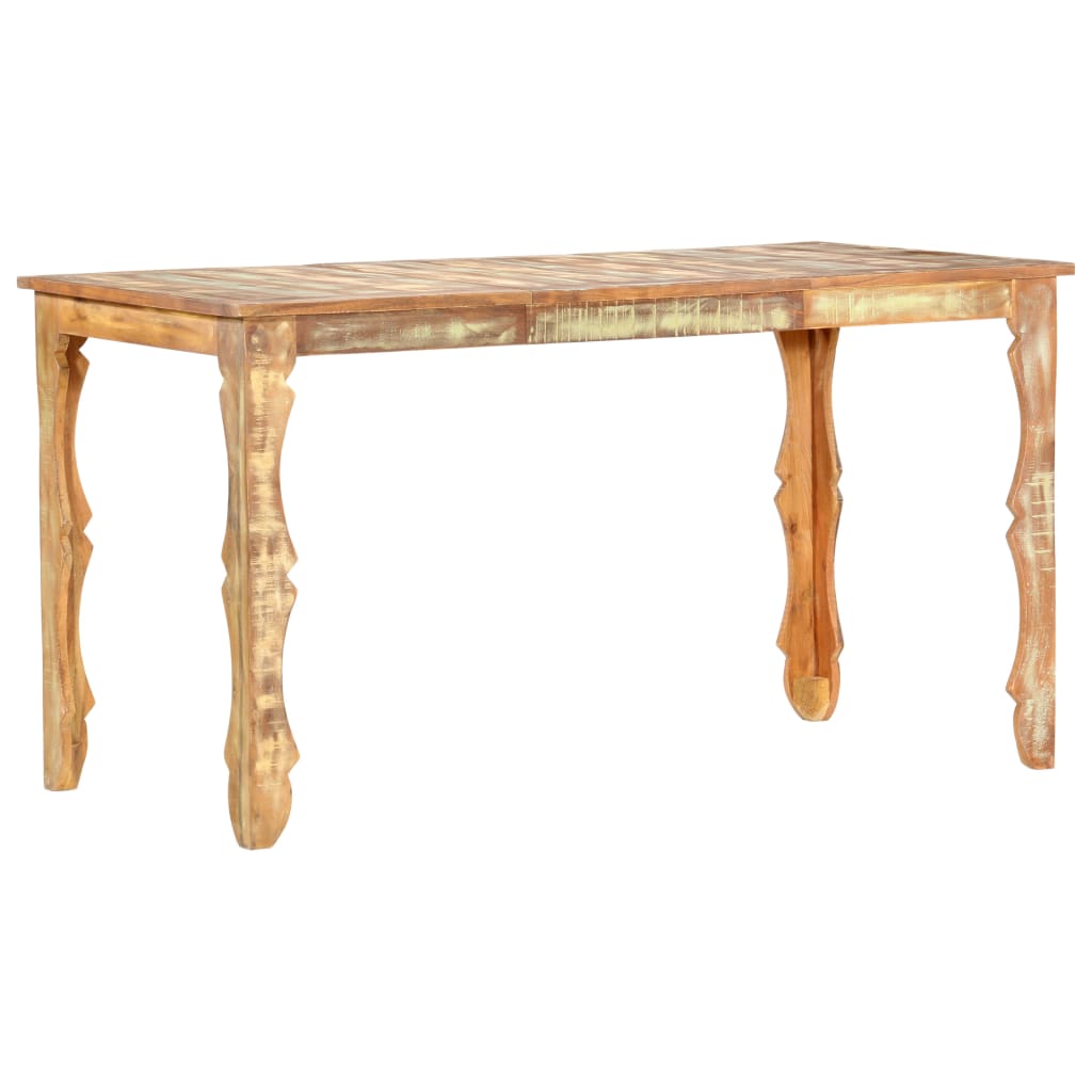 Berkfield Dining Table 140x70x76 cm Solid Reclaimed Wood
