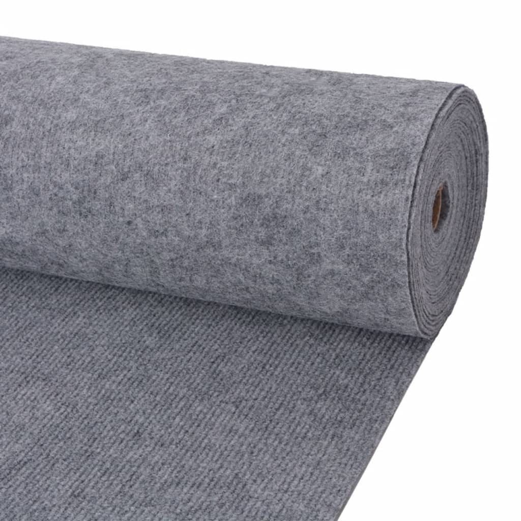 Berkfield Exhibition Carpet Rib 1.2x20 m Grey