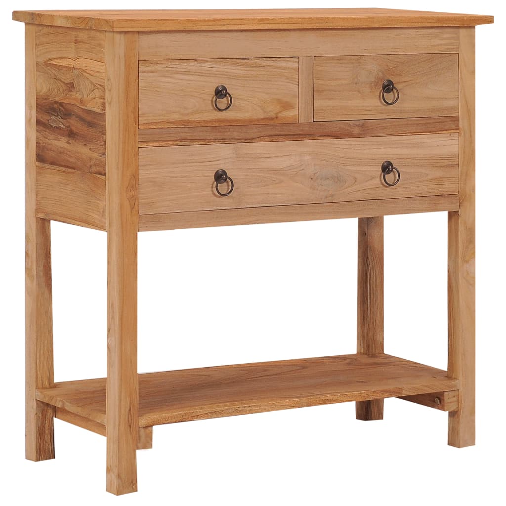Berkfield Sideboard 78x35x80 cm Solid Teak Wood