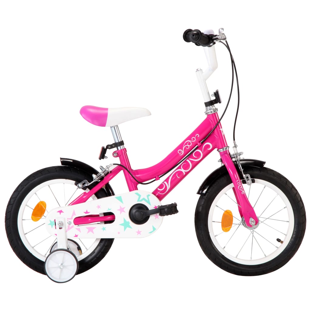 Berkfield Kids Bike 14 inch Black and Pink