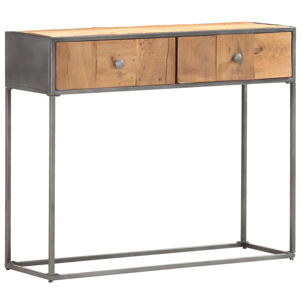 Berkfield Console Table 90x30x75 cm Solid Reclaimed Wood