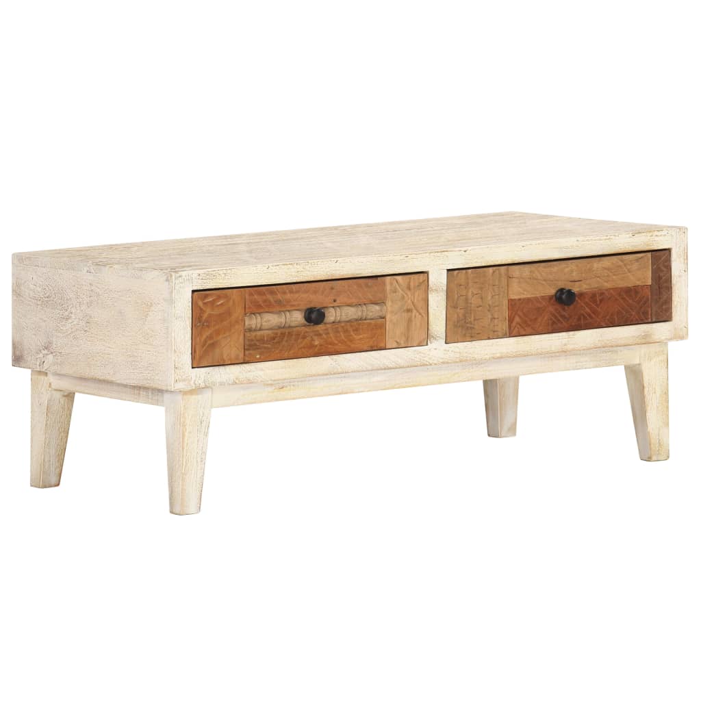 Berkfield Coffee Table 90x50x35 cm Solid Reclaimed Wood