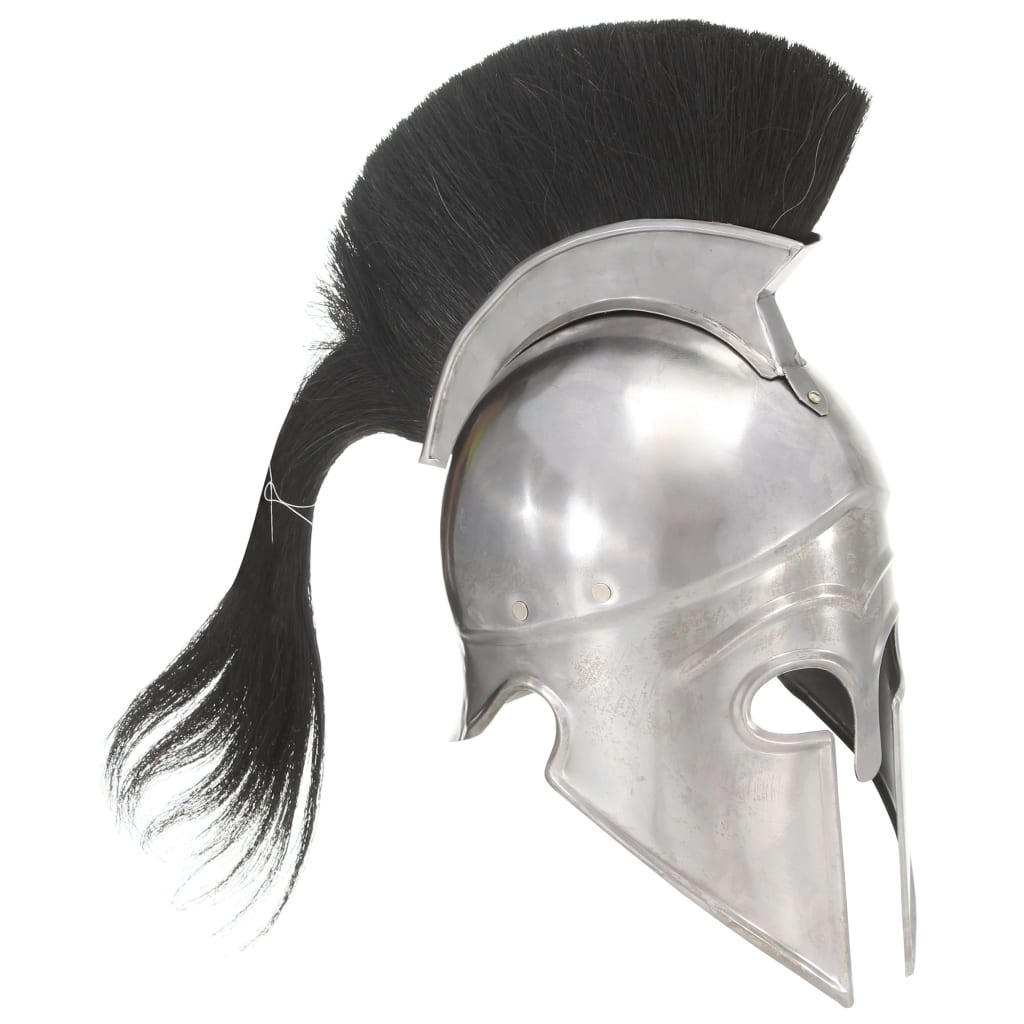 Berkfield Greek Warrior Helmet Antique Replica LARP Silver Steel